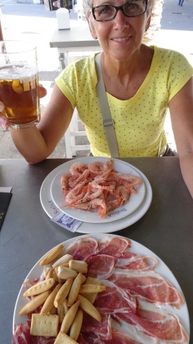 Gambas, Jámon serrano et caña pour seulement 6 € !!!