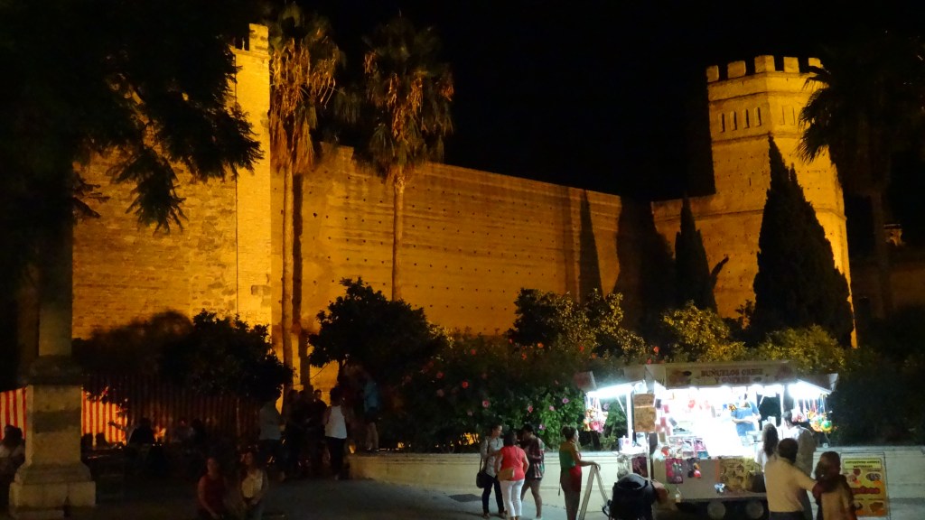 Jerez de la Frontera: l'Alcázar la nuit