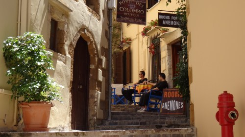 Ruelle des fortifications de Chania / Alley in Chania fortification