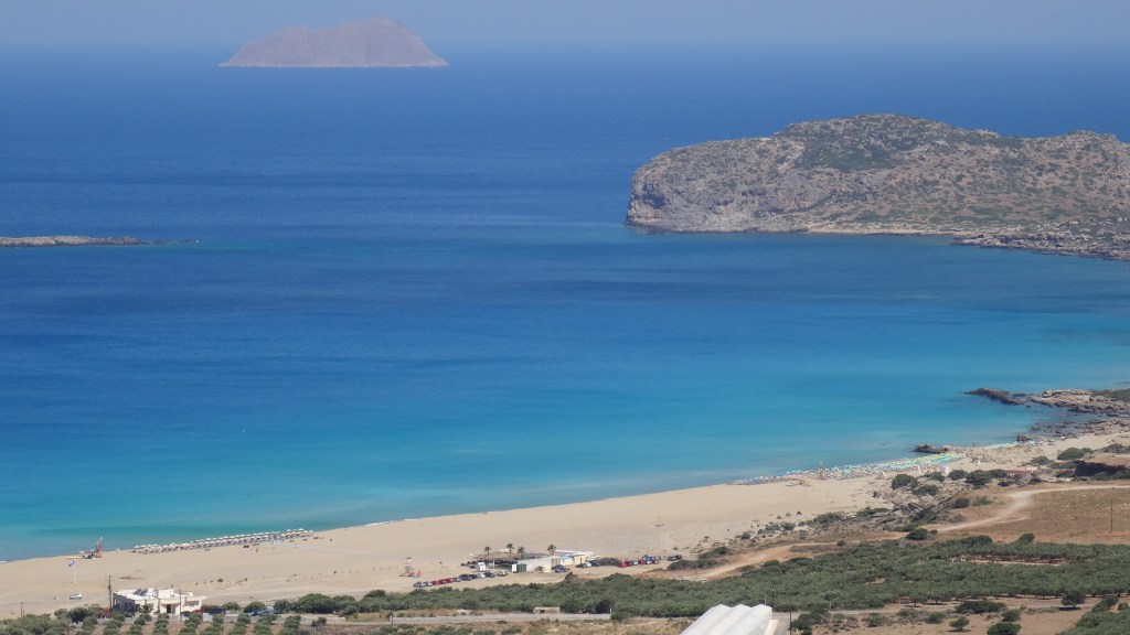 Plage de Falasarna aux magnifiques couleurs située à l'ouest de l'île / Falasarna Beach with superb colours located on the west side of the Island