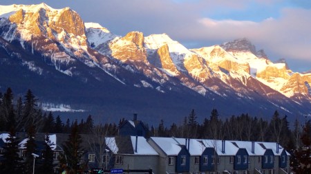 North Rocky Mountain View from our Apartment
